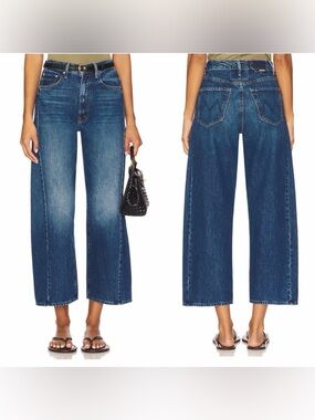 NEW MOTHER The Half Pipe Flood High Waist Ankle Jeans